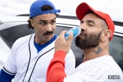Baseball-players-Mateo-Zagal-Diego-Silva-balls-deep-ass-fucking-outdoors-during-game-1-porno-gay-pics