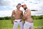 Baseball-players-Mateo-Zagal-Diego-Silva-balls-deep-ass-fucking-outdoors-during-game-8-porno-gay-pics