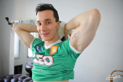 Hot-Aussie-footballer-Ren-Williams-strips-sexy-jockstrap-socks-wanking-huge-cum-load-BentleyRace-003-porno-pics-gay