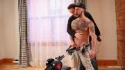 Tattooed-hairy-muscle-hunk-Manuel-Deboxer-huge-cock-jerked-dick-milking-machine-at-Maskurbate-1-porno-gay-pics