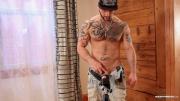 Tattooed-hairy-muscle-hunk-Manuel-Deboxer-huge-cock-jerked-dick-milking-machine-at-Maskurbate-10-porno-gay-pics