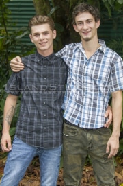 Sexy-American-boys-Jeffrey-Adam-squeeze-each-other-ass-cheeks-wanking-out-huge-cum-loads-2-porno-gay-pics
