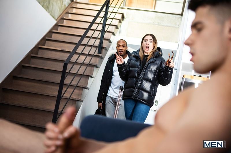 Latin Muscle Dude Fucks On Stairs