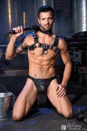 Leather-clad-Casey-Everett-worships-ripped-muscle-hunk-Devin-Franco-at-Raging-Stallion-gay-sex-dungeon-2-porno-gay-pics