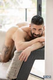 Horny-tattooed-bearded-dude-Justin-Jett-bends-a-hardcore-Papi-Kocic-massive-cock-at-Men-13-porno-gay-pics