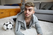 Sexy-young-hairy-hunk-Bentley-Race-David-Khalid-strips-down-trackie-bottoms-stroking-massive-cock-14-porno-gay-pics