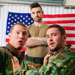 Army Ass - Johnny Torque, Colt Rivers and Pierce Hartman hot ass army ...